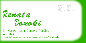 renata domoki business card